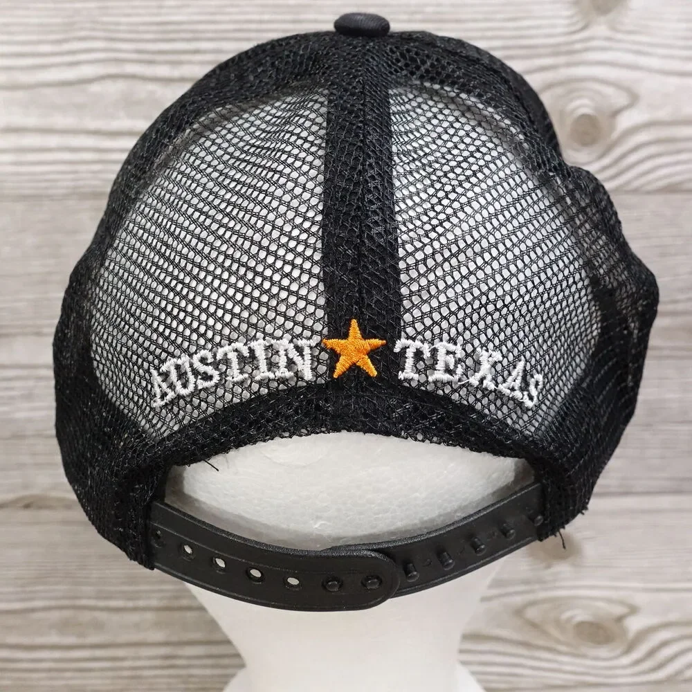 TITO'S‎ HANDMADE VODKA AUSTIN TEXAS LIQUOR PROMO BLACK MESH VENTED HAT CAP